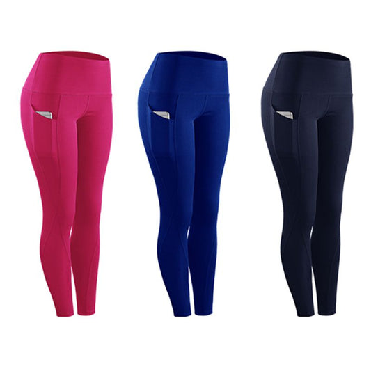 Women Compression Fitness Leggings Super-Stretch Sports Trainers with Pocket - Happy Health Happy Health Happy Health