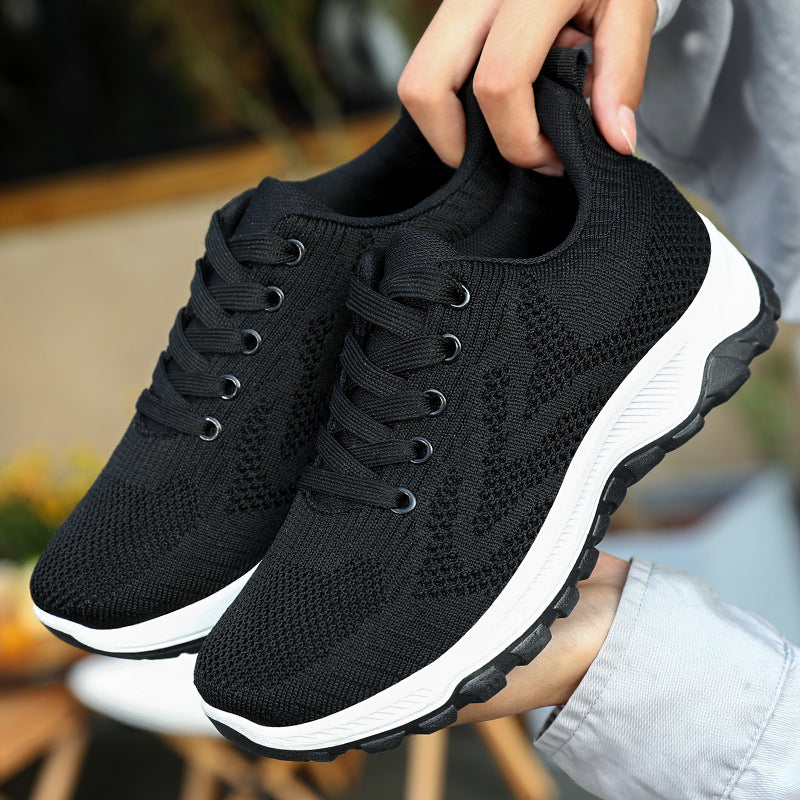 Women Breathable Fly-Woven Soft-Soled Sneakers