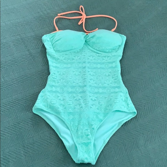 Victories Secert Crochet Cheeky One Piece Swimsuit *Open Box - Used Like New